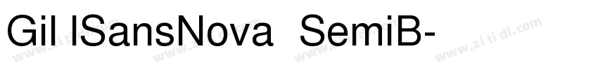 Gil lSansNova  SemiB字体转换